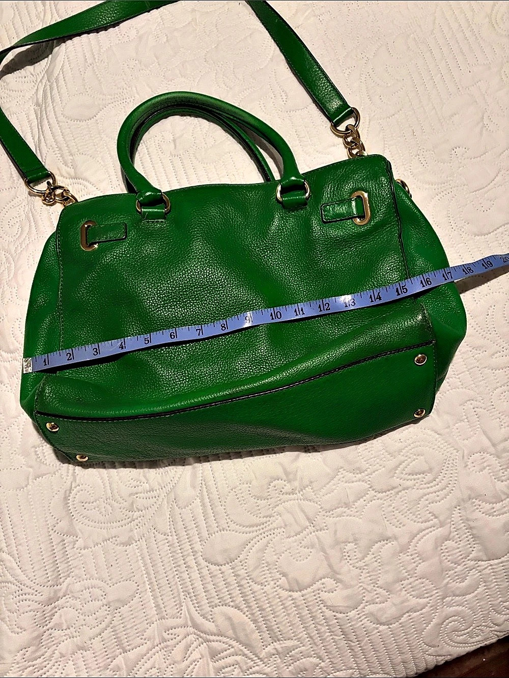 Michael Kors Green Satchel - Picture 2 of 9